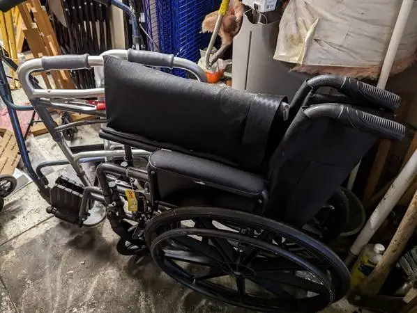 walkers, wheel chair, hospital bed with mattress stair lifter.for sale