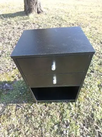 Night Stand / End Table with Drawers & Shelves; Delivery Possible