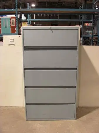 Steelcase 36 lateral five drawer file cabinet w/LOCK (2, price EACH)