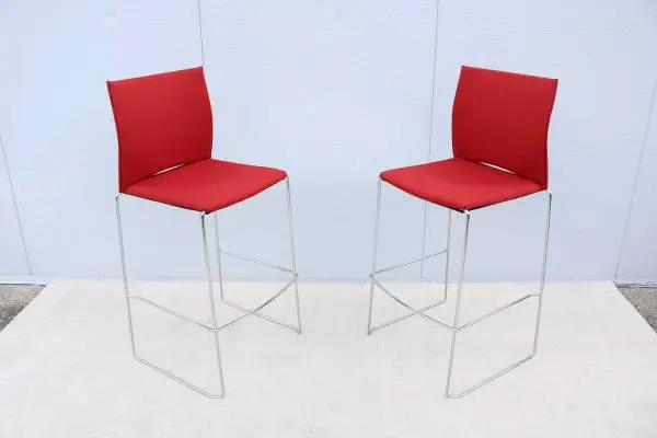 Modern Giancarlo Bisaglia for Source Tier Bar Stools Brand New a Pair