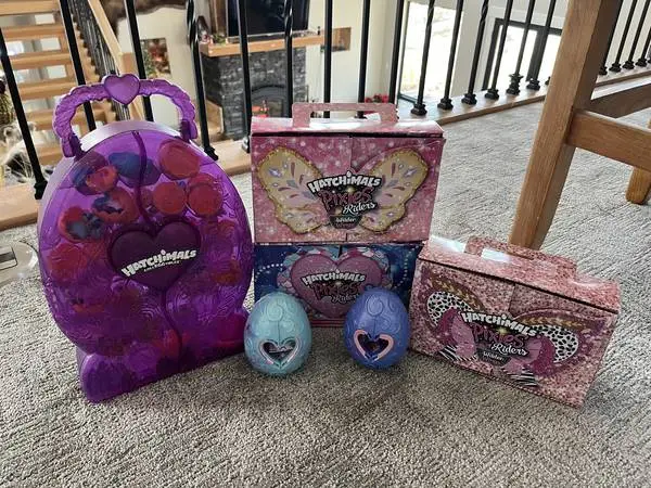 Hatchimal and hatchimal pixie riders collection