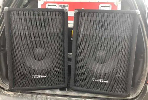200 Watt 12 PA Speaker PAIR Like New Full Range Callisto DJ Ported