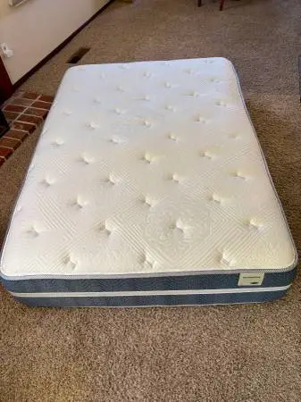 LIKE NEW FULL SIZE MATTRESS + BOX SPRING + FRAME