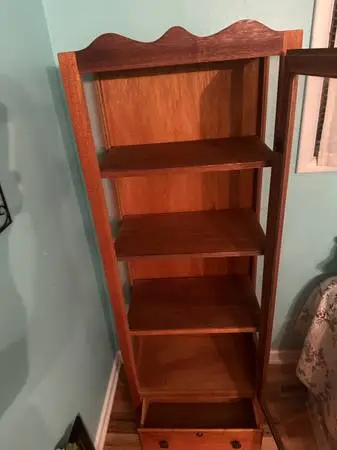 Beautiful Handmade Display Cabinet with locking door and Lower Drawer.