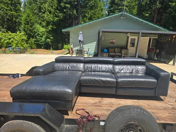 Italian leather modern sofa