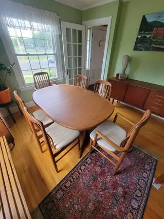 Teak table and chairs