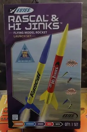 Estes Rascal and Hijinks Flying Model Rocket 🚀 Launch Set Never Used