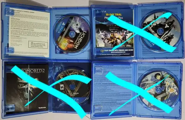 3 different Games PC-Ps4