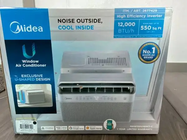 New Midea 12 K in window air conditioner. (Consumer rated number one)