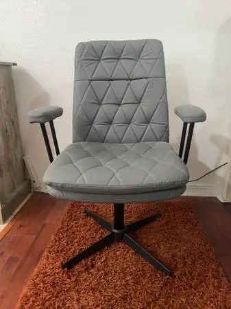 New Modern Geay Bonded Leather Comfort