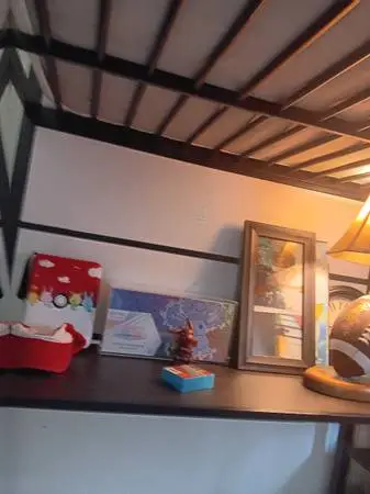 kids twin loft bed w/ desk