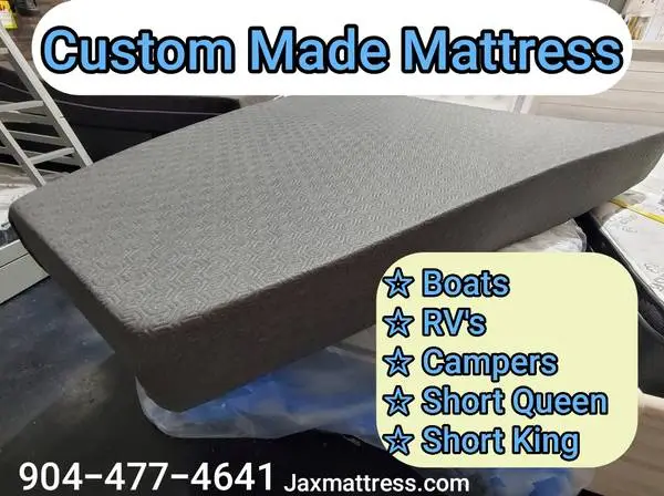 New custom size mattress box camper beds