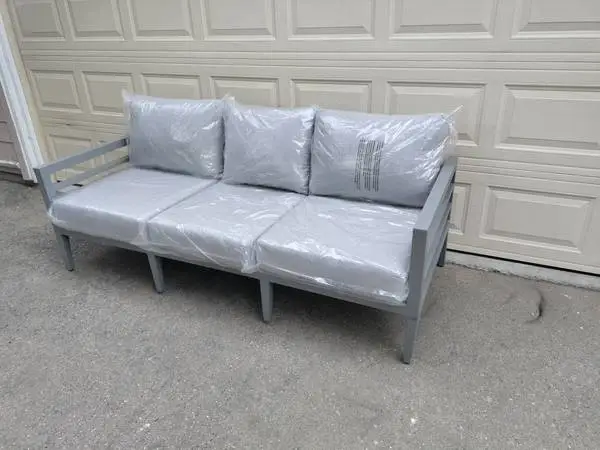 Outdoor patio deep seating sofa