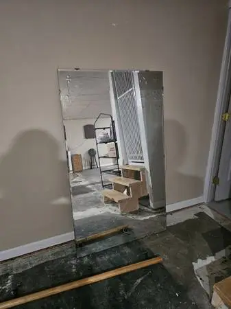 Extra Large Hanging Rectangular Floral Mirror