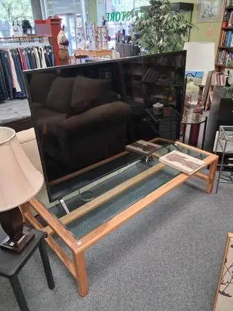 High end glass top coffee table
