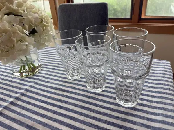 Set of 5 Bormioli Rocco Rock Bar Tumblers -21.75 oz