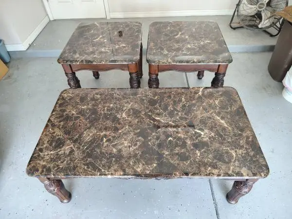 3 Piece Coffee Table Set