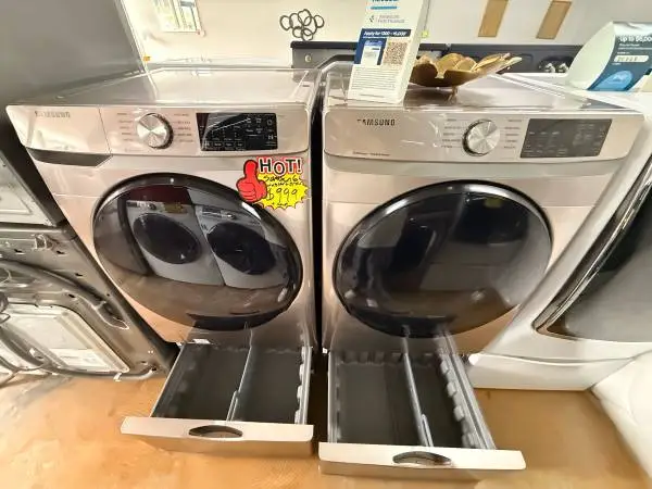 Used Samsung Tall Gray Washer and Dryer