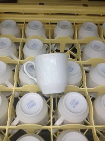 Delco Royal Ceramicor Porcelain white coffee cups set of 25