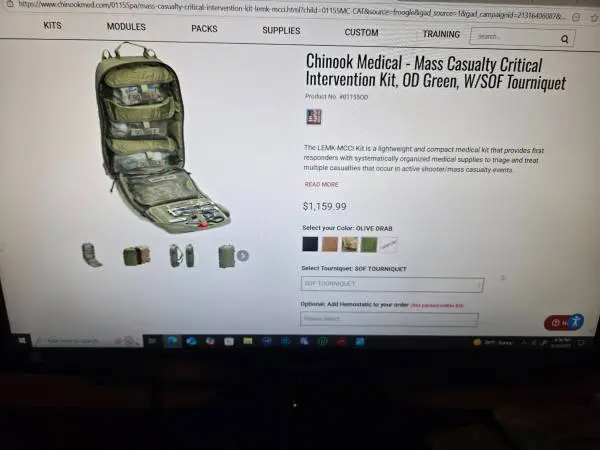 First Aid / Mass Casualty Critical Intervention Kit