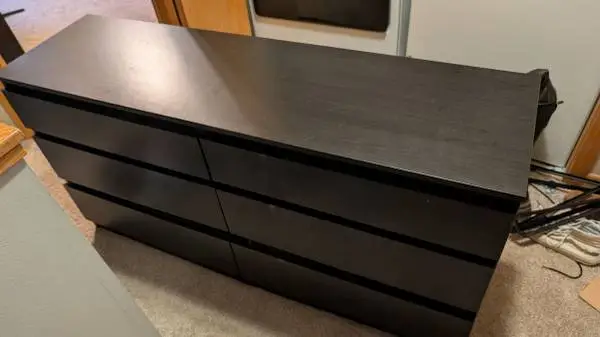 IKEA KULLEN 6 Drawer Dresser Espresso