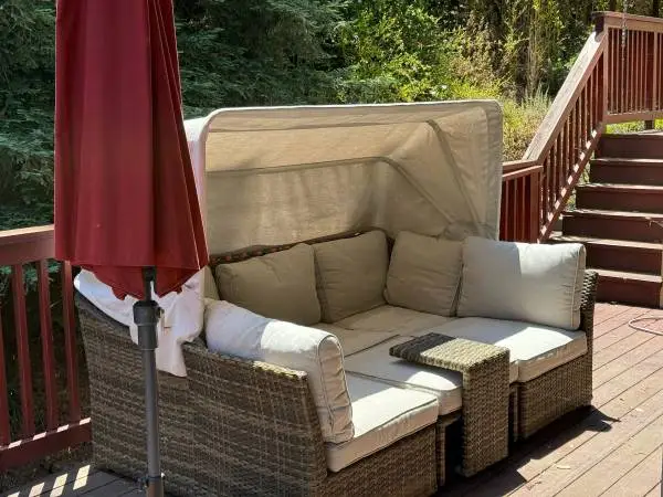 Beige Capri Outdoor Daybed from Living Spaces