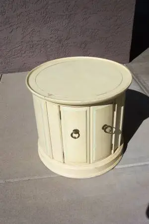 French Provincial round side table