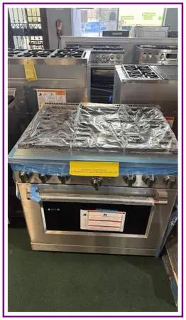Café – 36-inch Gas Range with 6 Burners 6.2 Cu. Ft. – Stainless