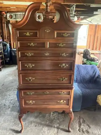 Beautiful Queen Anne Highboy Chest of Drawers
