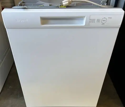 White Hot Point Dishwasher 24” Width