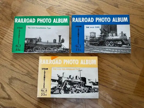 Vintage 1952 “Railroad Photo Albums” Steam Locomotives