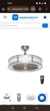 Retro Style Ceiling Fan with LED Lighting