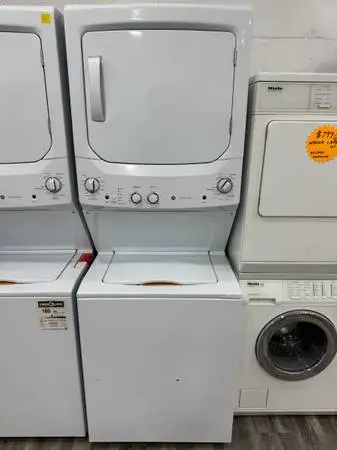 27” GE Stackable  Unit& Electric Dryer Excellent condition with warranty