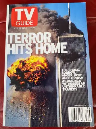 9/11 TV Guide, mint condition (September 29, 2001 issue)