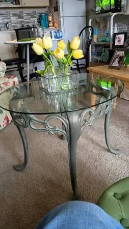 Beautiful unique coffee table,Bistro,or side table.