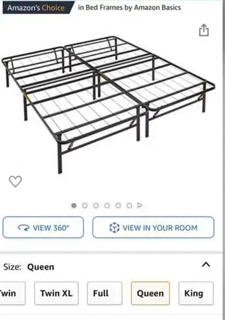 Queen Amazon Metal Frame for bed