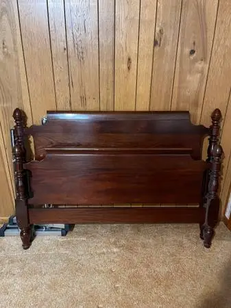 Mahogany bed frame