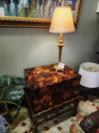 Palecek Penshell Box on Stand-NOW