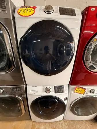 Used White Samsung Frontloader Set