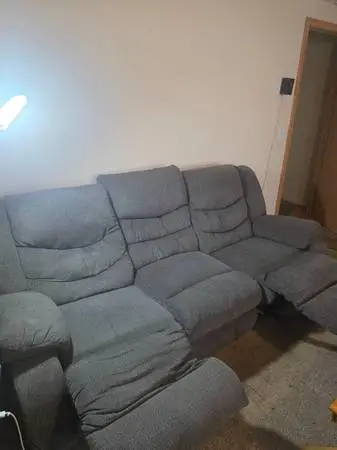 Recliner Couch and Recliner Love-Seat! Both good condition.