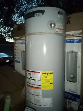 50 gallon gas water heater brand new can install for $295 extra