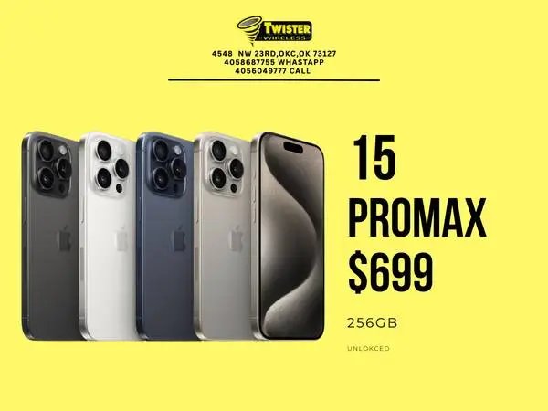 iPhone 15 Pro Max 256GB - Unlocked - Twister Wireless OKC