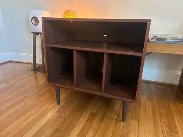 Mid Century Media / Audio Cabinet w/LP Storage