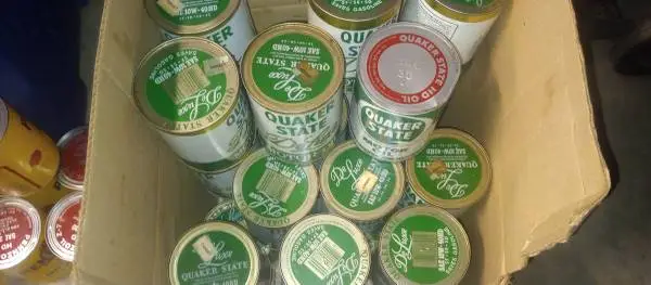 Vintage motor oil