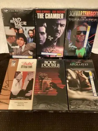 6-Brand New Unopened VHS Tapes