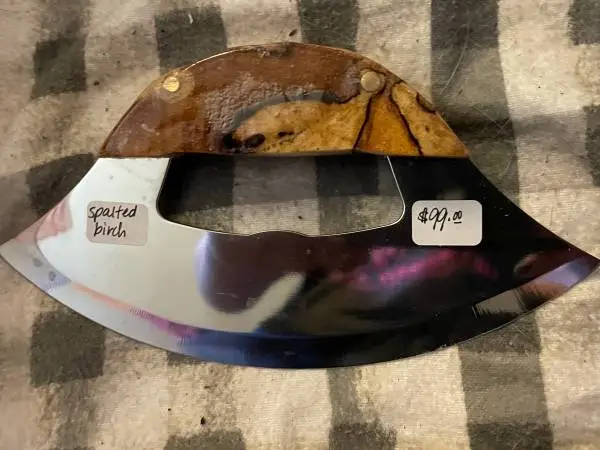 Spalted Birch Ulu Knife