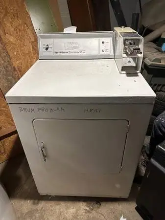 Used commercial washers and dryers for parts Kenmore, Speed Queen, Rop
