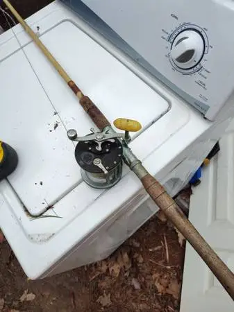 Penn open face reel & 8 rod