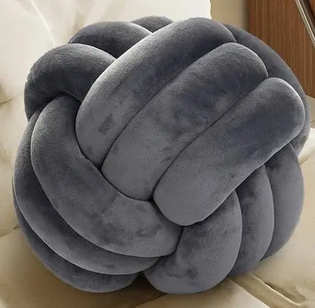A pair of knot pillows
