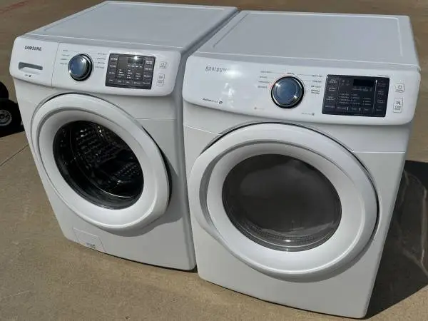 Front load Samsung washer and front load Samsung dryer electric